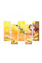 Kids4 wall panel for children's rooms - divided into five graduated pieces - 2