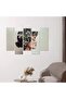 لوحه جداريه رسمة فنية لإمرأة - ٢٤٥٧٤ - مقسمه خمسة قطع متدرجه - 2