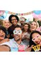64-Piece Set of Baby Gender Reveal Party Decoration,12 Inch Pink and Blue Latex Balloons Gar - 6