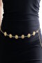 Gold Color Sun Motif Chain Belt - 3