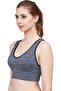 Women's Padded Cross Back Medium Support Sports Bra, Size M to 3XL - 4