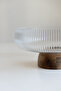 Acacia Base Glass Bowl (24.5cm) - 4