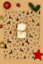 40 Pieces of Kraft Paper with Black Pattern Christmas Gift Wrapping Paper 25X35 - 3