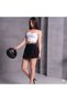 Women's Double Pleated Double Crepe Fabric Belted Shorts Skirt - 4