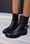 Oskar Women's Black Genuine Leather Boots - 2
