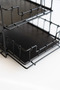 Two Tier Metal Drawer Organizer (Black Color) - 5