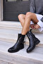 Oskar Women's Black Genuine Leather Boots - 5