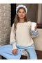 ✨   Striped Detailed Oversized Two-Piece Knitwear Set – Comfortable Fit – Suitable for Casual & Office Outfits - 3
