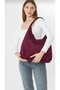 The Moiss Burgundy Color Suede New Season Casual Shoulder Bag