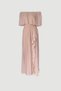 Daila Off-The-Shoulder Flounce Long Evening Dress Chiffon Invitation and Wedding Party Dress - 7