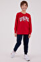 Uspa Printed Boys' Tracksuit Set – Relaxed Fit, Sporty Style - 4
