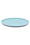 Turquoise Gray Plastic Flat Plate 25 centimeters