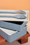 حاوية تخزين طعام ناعمة مانعة للتسرب مكونة من طبقتين - حاوية غداء مناسبة للميكروويف - 2