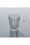 Transparent Glass Cup with Embossed Pattern 150ml - 2