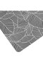 Gray Plastic Plate Holder with Linear Leaf Pattern 43.5x28.5cm - 2
