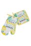 Lemons Pattern Kitchen Glove & Napkin - 2pcs