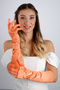 Premium Satin Long Evening Gloves Opera Length Engagement Wedding Prom Evening Dress Stylish Accessory