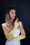 Long Wedding Bridal Opera Gloves Special Evening Dress Gloves for Wedding Henna - 3