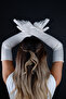 Long Wedding Bridal Opera Gloves Special Evening Dress Gloves for Wedding Henna