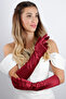 Premium Satin Long Evening Gloves Opera Length Engagement Wedding Prom Evening Dress Stylish Accessory - 2