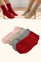 4 Pairs of Pastel Colored Cotton Socks - 3