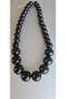 Stainless Steel Wilma Black Bead Necklace-No2 - 4