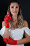 Short Elegant Lace Bridal Gloves Wedding Evening Dress Party Accessory - 5