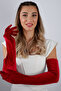 Long Velvet Evening Gloves Party Prom Wedding Accessory