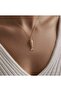 Fish Tail Wagging Fish Pendant Gold Women's Steel Necklace - 2