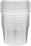 Disposable PET, Clear, Food Storage, Deli Container Round with Lid 16 ounce, 10 Pieces