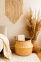 Natural Rattan Handwoven Wicker Basket |   Bohemian Flådis Style Decorative Storage Basket - 3