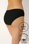 Women's 6-Piece Black Jacquard Bato Panties - 100% Cotton - 3