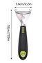 2 Pcs Stainless Steel Kitchen Grater, Triangle Shaped Potato and Chips Wave Peelers Fruit Vegetable - 2