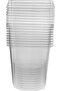 Disposable PET, Clear, Food Storage, Deli Container Square 24 ounce with Lid, 10 Pieces - 2