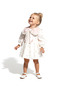 Baby Girls' Collared Floral Lined Long Sleeve Dress for Birthday, Party, Wedding, Special Occasion - 4