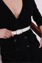 Gold Buckle Belted Women's Belt Trouser Belt Shirt Belt Coat Belt - 3