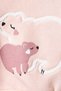 Baby Bear Printed and Süzene Embroidered Shardon 3-Ply Winter Fabric Top and Bottom 2-Piece Set - 4