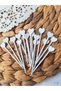 50Pcs White Heart Cupcake Picks-Baby Girl Birthday, Baby Shower, Engagement Cake Decoration Supplies