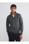 Sparkling Choices from Shining Store Upright Roba Collar Men's Knitwear Sweater