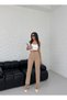 Women's High Waist Pants with Pleated Front - 5