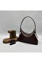 The Moiss Brown Knitted Pattern Soft Hand and Shoulder Bag - 2