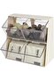 Te Bag Holder Stckble Organizer Lid Te Bgs Coffee Pods Sugr Pckets & Kitchen Storage
