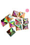 16mm Sparkling Hologram Square Stitched Luxury Stone Beads | Square Stitched Beads with Hologram Effect (50 Gr) - 3
