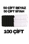 50 Pairs Black 50 Pairs White 100 Pairs Booties Socks