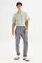 Erkek Örme Chino Pantolon Gray