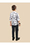Printed Buttoned Shirt and Pant Set - 4