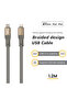 كابل PLUS IM-DC105 USB-C إلى Lightning بقوة 35 واط، بطول 1.2 متر، مزود بتقنية PD للشحن السريع، سلك مضفر متين - 3
