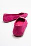 Veonita Women's Genuine Leather Ballet Flats Fuchsia Suede Color-Match Leather Lining - 6