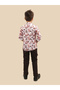 Printed Buttoned Shirt and Pant Set - 2
