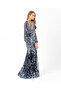 Fish Form Zero Collar Embroidered Evening Dress - 5